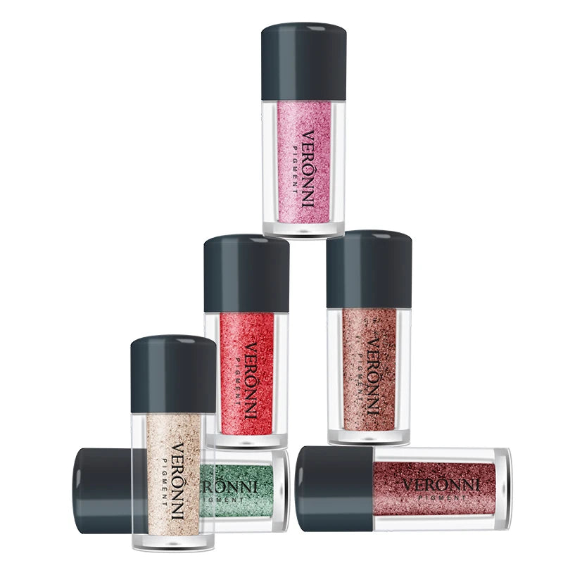 Stick d'ombre à paupières liquide pailletée monochrome, paillettes dorées et violettes