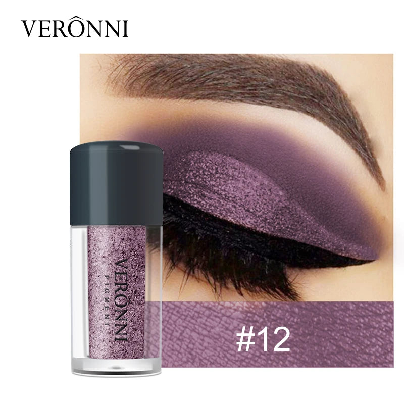 Stick d'ombre à paupières liquide pailletée monochrome, paillettes dorées et violettes