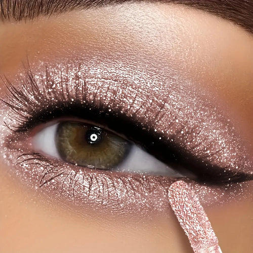 Ombre à paupières liquide pailletée métallique