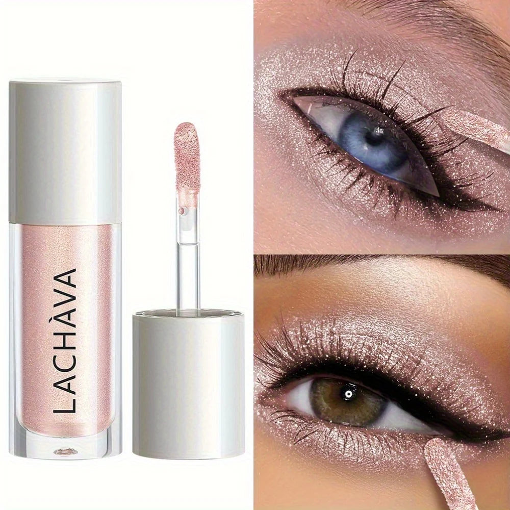 Ombre à paupières liquide pailletée métallique